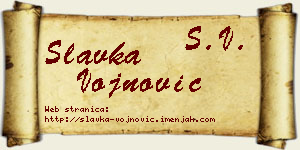Slavka Vojnović vizit kartica